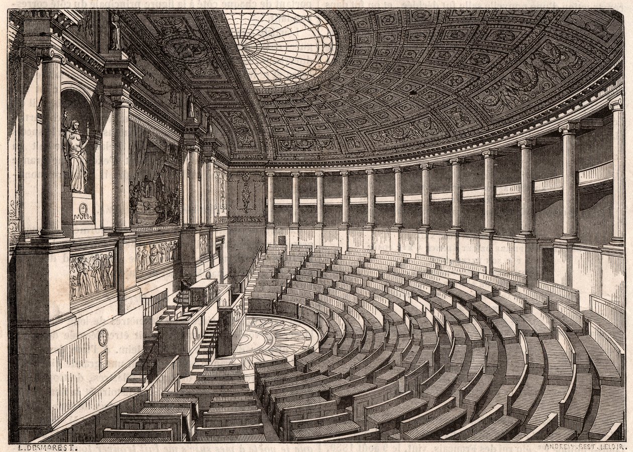 Eskiden Palais Bourbon, Paris, Fransa olarak adlandırılan Temsilciler Meclisi