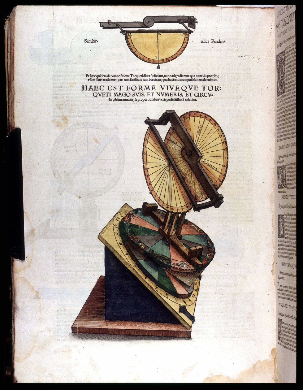 Astronomi aracı - “” Astronomicon caesarum” da, 16. yüzyılın incelemesi. by Unknown artist