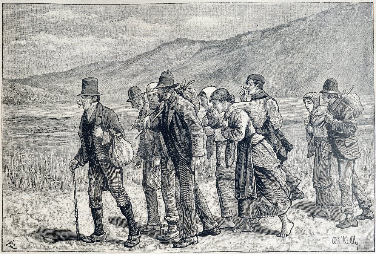 İrlanda: hasat için mevsimlik işçiler by Unknown artist