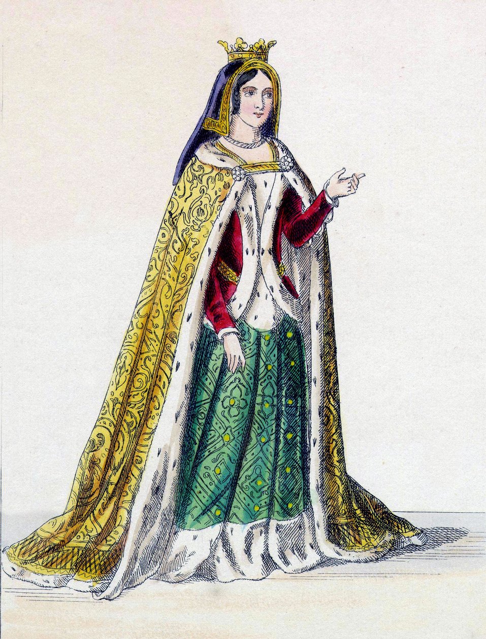Katolik (1451-1504), Kastilya Kraliçesi olarak bilinen Kastilyalı Isabella I. by Unknown artist