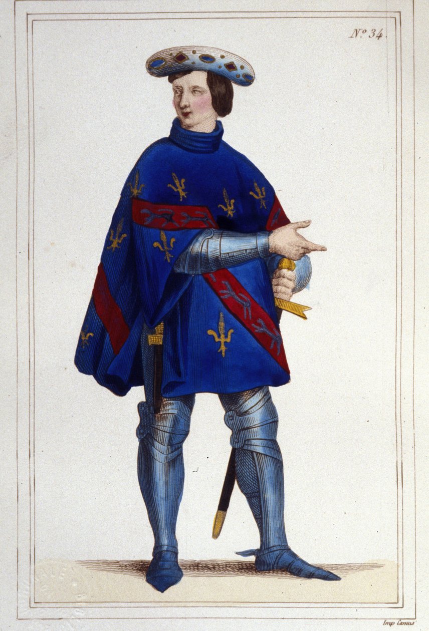 Jacques de Bourbon, La Marche Kontu, Fransa Memurluğu, 1354'te (? -1361). by Unknown artist