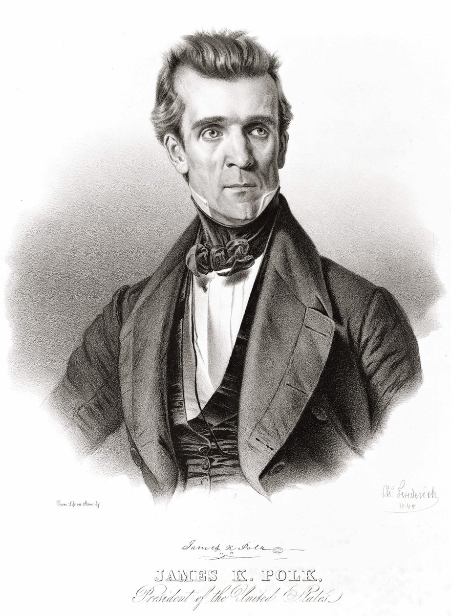 James K. Polk, Amerika Birleşik Devletleri Başkanı by Unknown artist