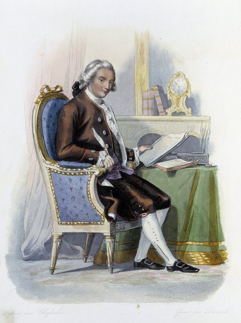 Jean Baptiste Louis Gresset (1709-1777) içinde Ed. Mennechet, “Fransız Plutarch”” by Unknown artist
