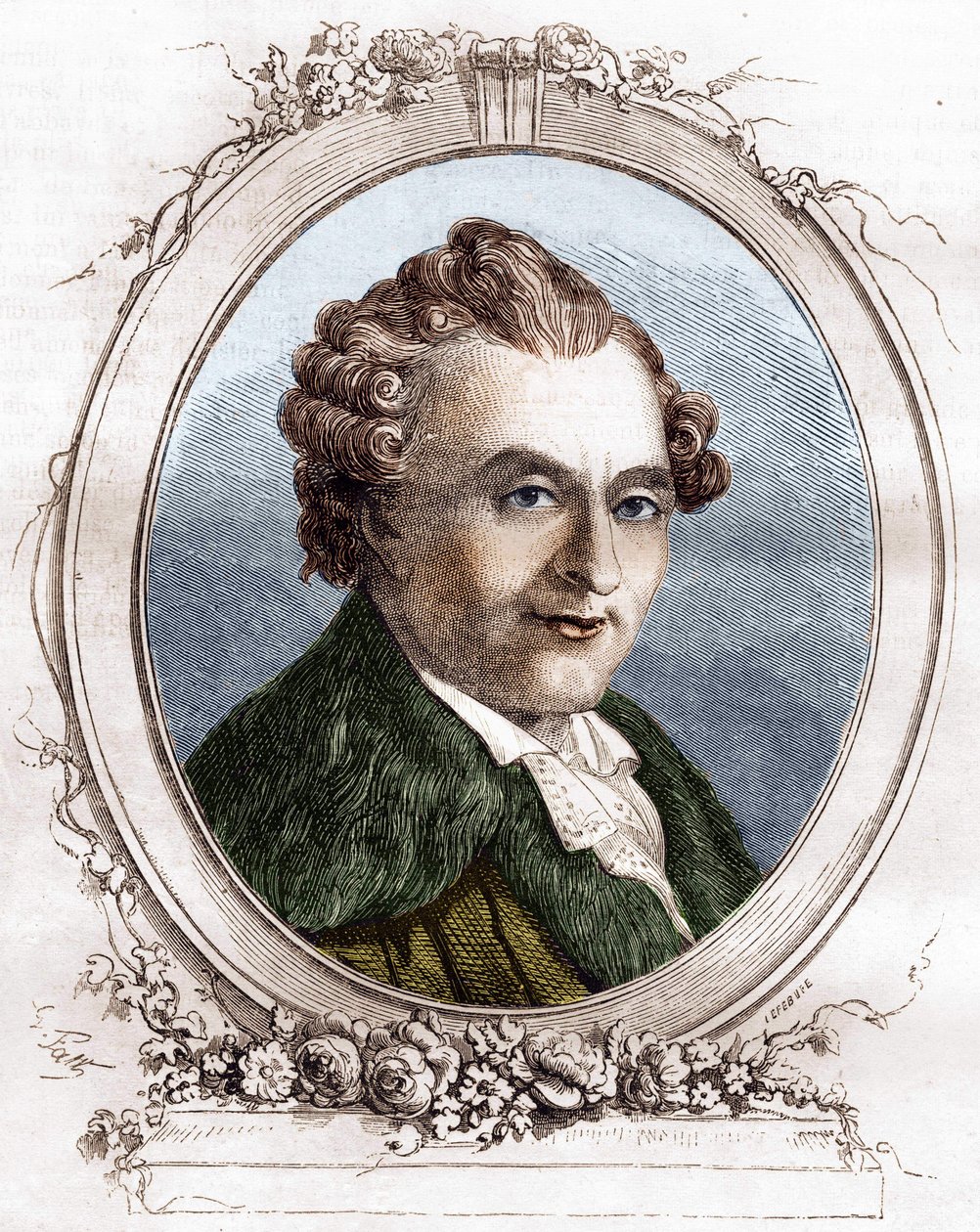 Jean Michel Sedaine. Fransız dramatik yazar 1719-1797. by Unknown artist