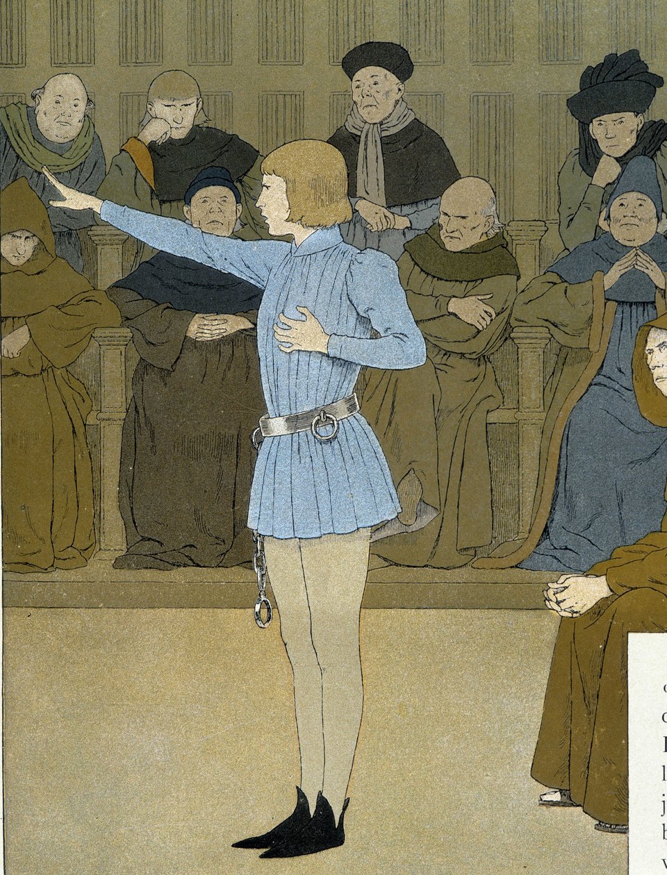 Joan of Arc duruşmasında yemin etti - Maurice Boutet de Monvel by Unknown artist