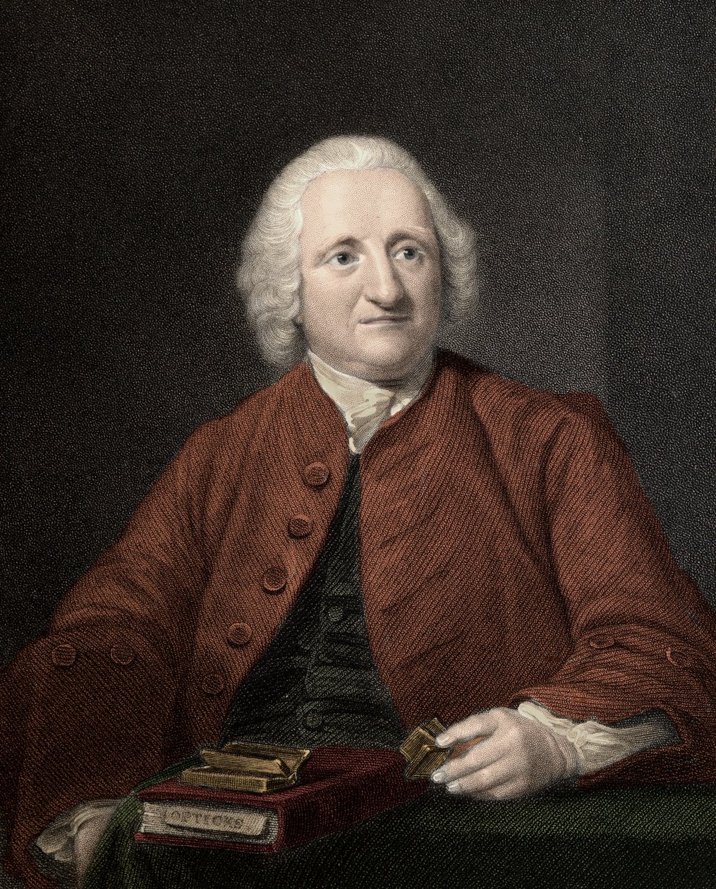 John Dollond 1706 - 1761 - gravür - 19. yüzyıl by Unknown artist