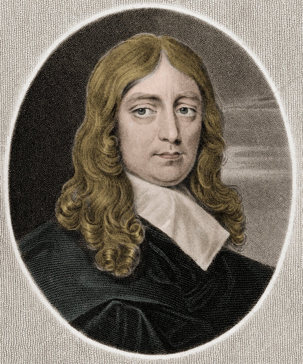 John Milton 1608-1674 - gravür - 19. yüzyıl by Unknown artist