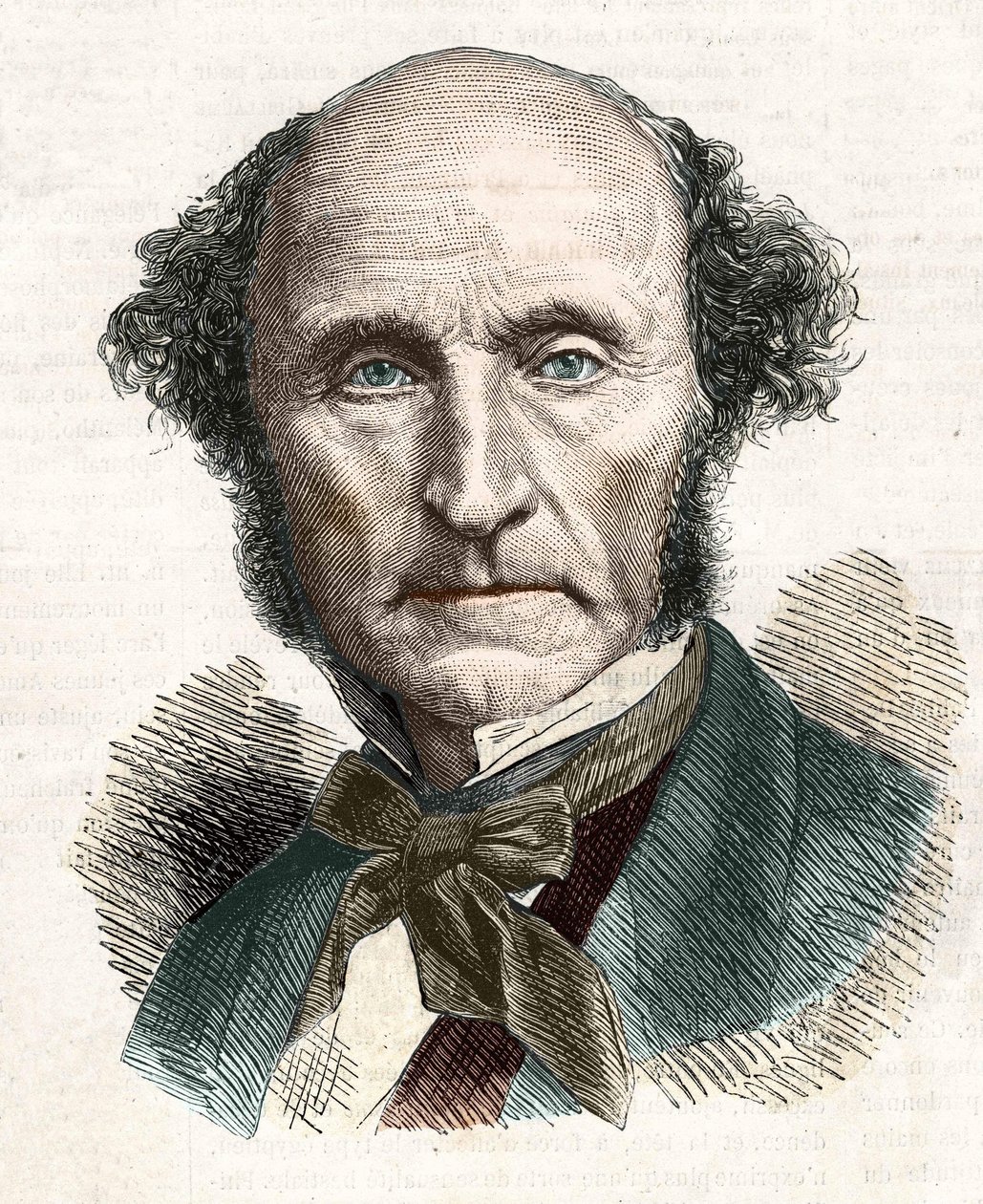 John Stuart Mill (1806 - 1873), İngiliz filozof ve ekonomist. by Unknown artist