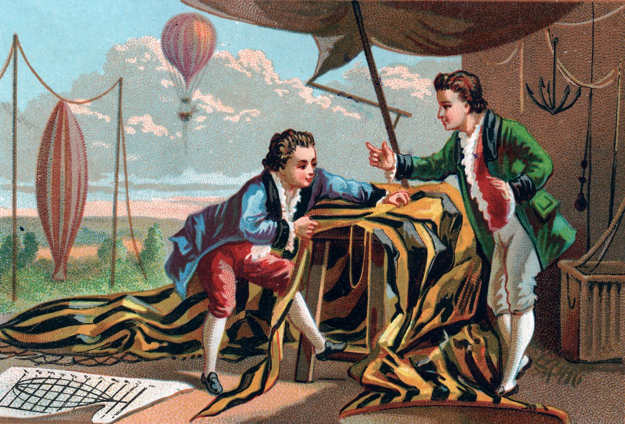 Joseph (1740-1810) ve Etienne (1745-1799) de Montgolfier (kardeşler) 1783