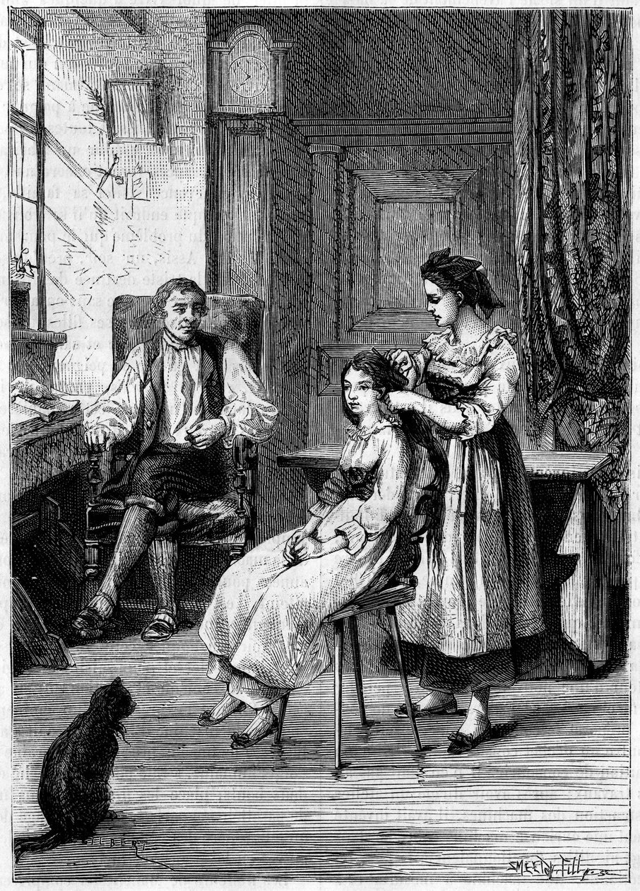 Fransız bir mucit olan Josue Heilmann (1796-1848), kızlarının saçlarını taradığını gözlemler. 1843