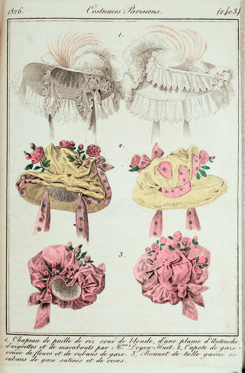 Bayanlar ve moda dergisi, Paris kostümleri by Unknown artist