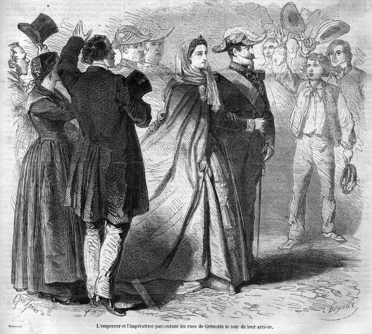 İmparator III. Napolyon (1808-1873) ve eşi Eugenie de Montijo