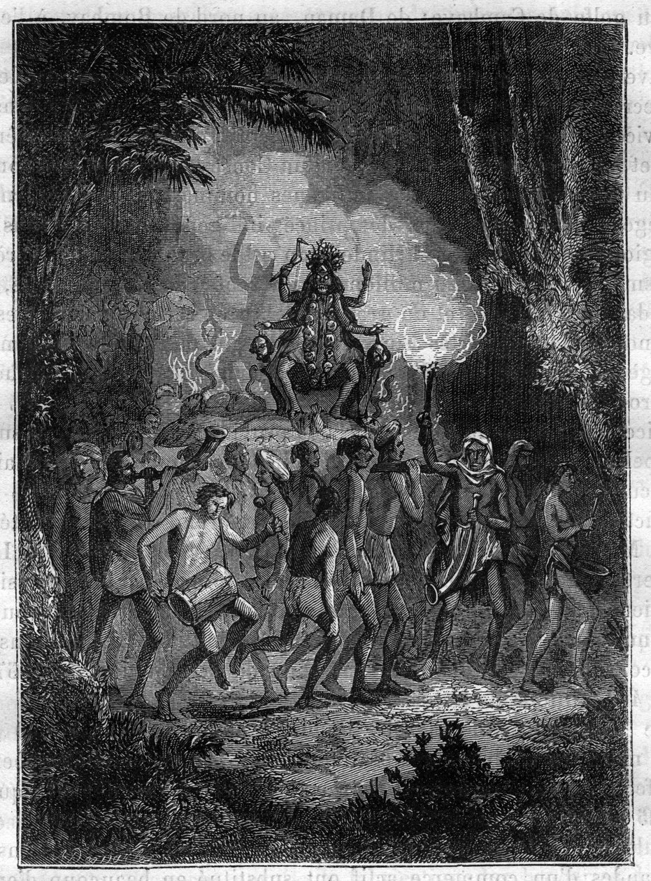 1828-1832 yıllarında tanrıça Kali