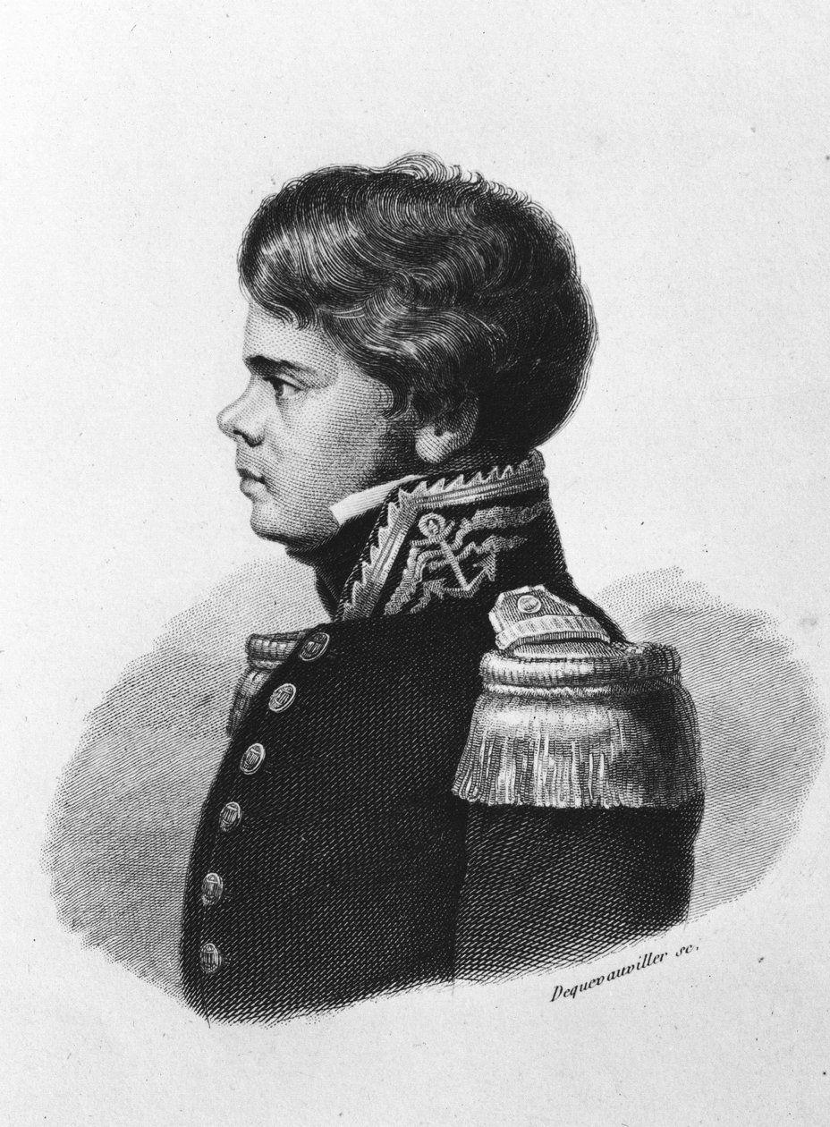 Jules Poret de Blosseville. Fransız kaşif, denizci ve coğrafyacı. 1802-1833. by Unknown artist