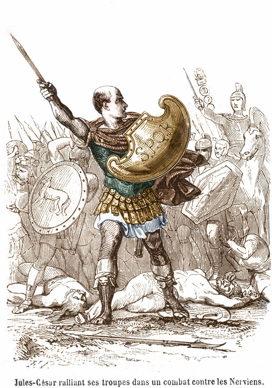 Julius Caesar birliklerini Nerviens