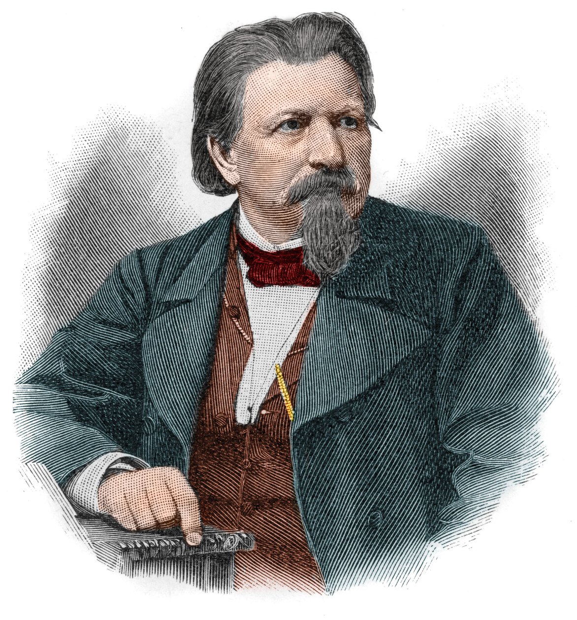 Karl Ferdinand Gutzkow (1811-1878), Alman yazar, oyun yazarı ve gazeteci. by Unknown artist