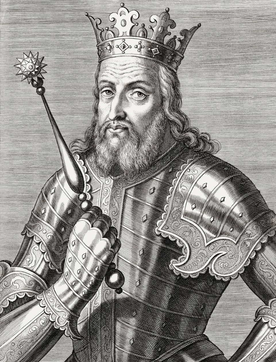 Portekiz Kralı IV. Afonso. Vesika. by Unknown artist