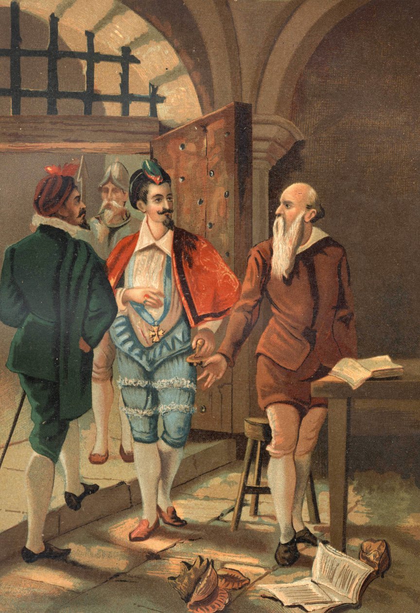 Kral Henry III, Bernard Palissy ile (1510 - 1589). 19. yüzyılın sonlarında kromolitografi. Louis Figuier tarafından yazılan La Ciencia y sus Hombres