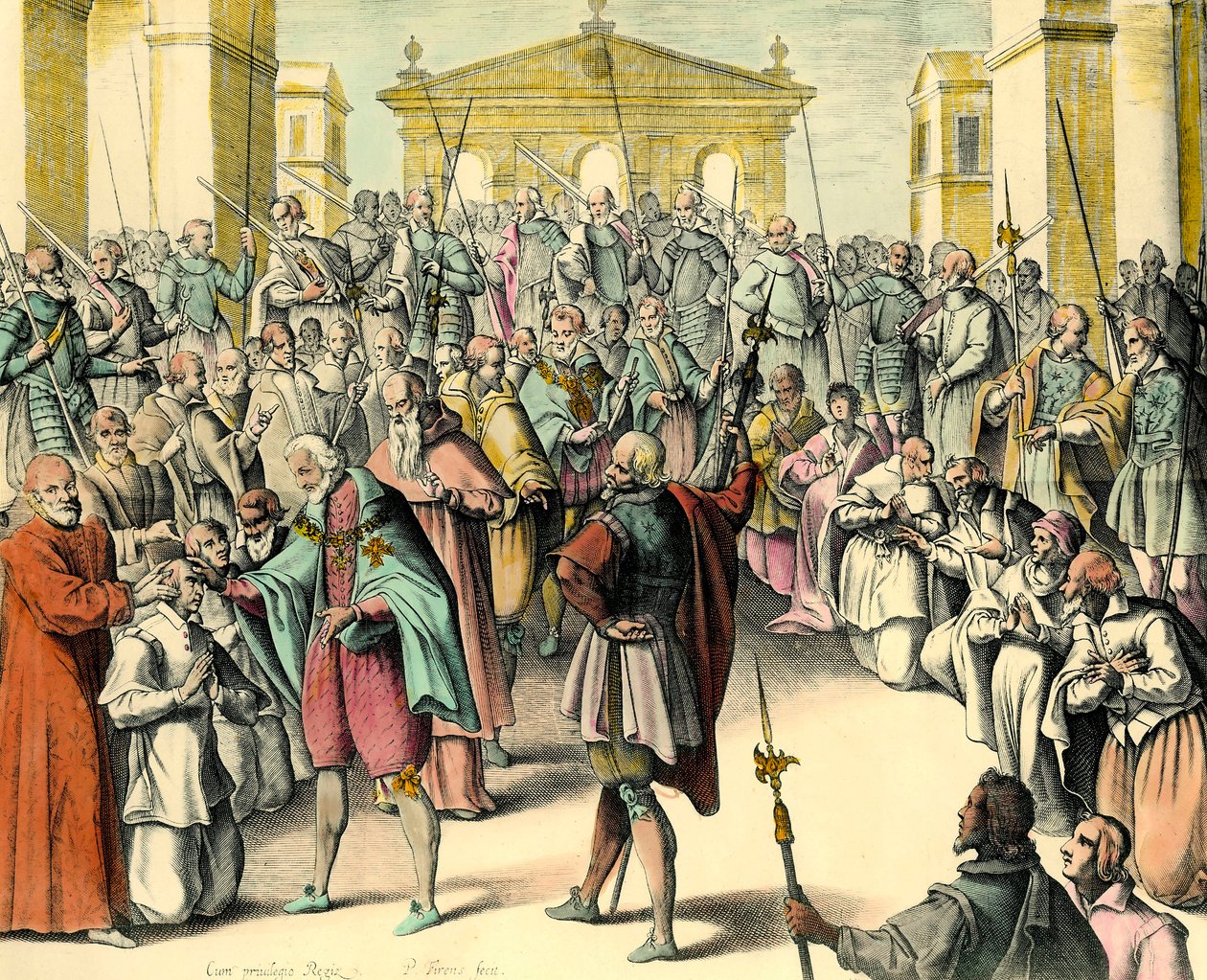 Kral Henry IV (1553-1610) bir hastanın alnına dokunur.” Kral thaumaturge