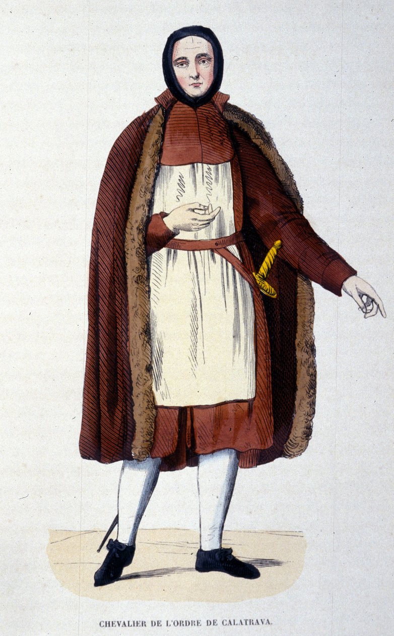 Calatrava Nişanı Şövalyesi. Bir grup dindar ve şövalye, 1145 ve 1158