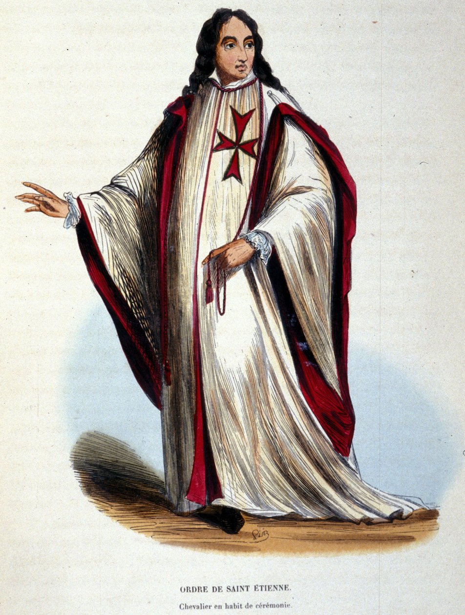 Tören elbiseli Aziz Stephen Nişanı Şövalyesi. 1561
