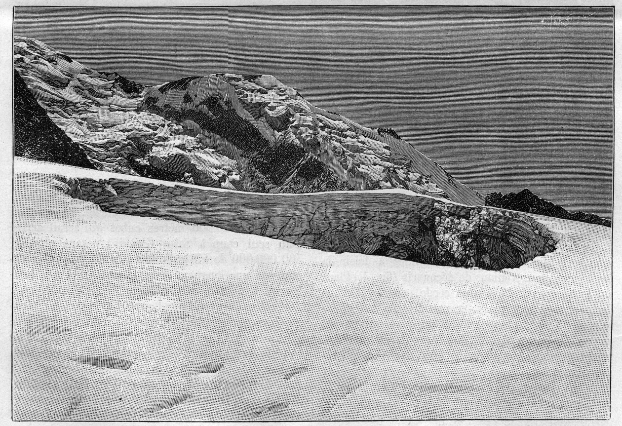 Saint-Gervais felaketi (Saint Gervais) veya Tete Rousse buzul felaketi (Haute-Savoie departmanı) (12-13 Temmuz 1892) - Cirque d