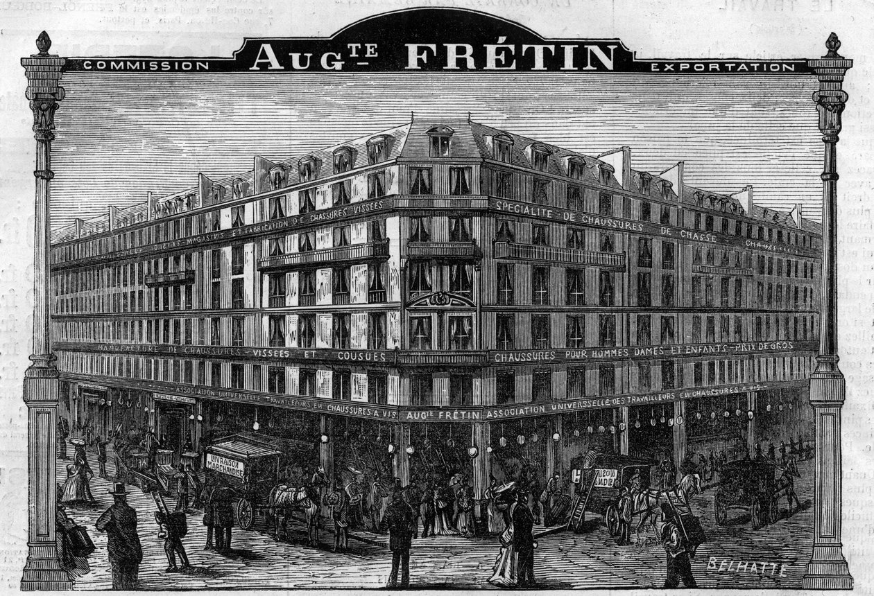 Büyük Şase İmalatı “”Auguste Fretin””, Paris VIth Arrondissement 64, rue de Rennes. 1883