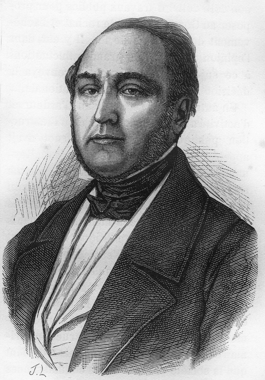 Lazare Hippolyte Carnot (1801-1888), Fransız politikacı. by Unknown artist
