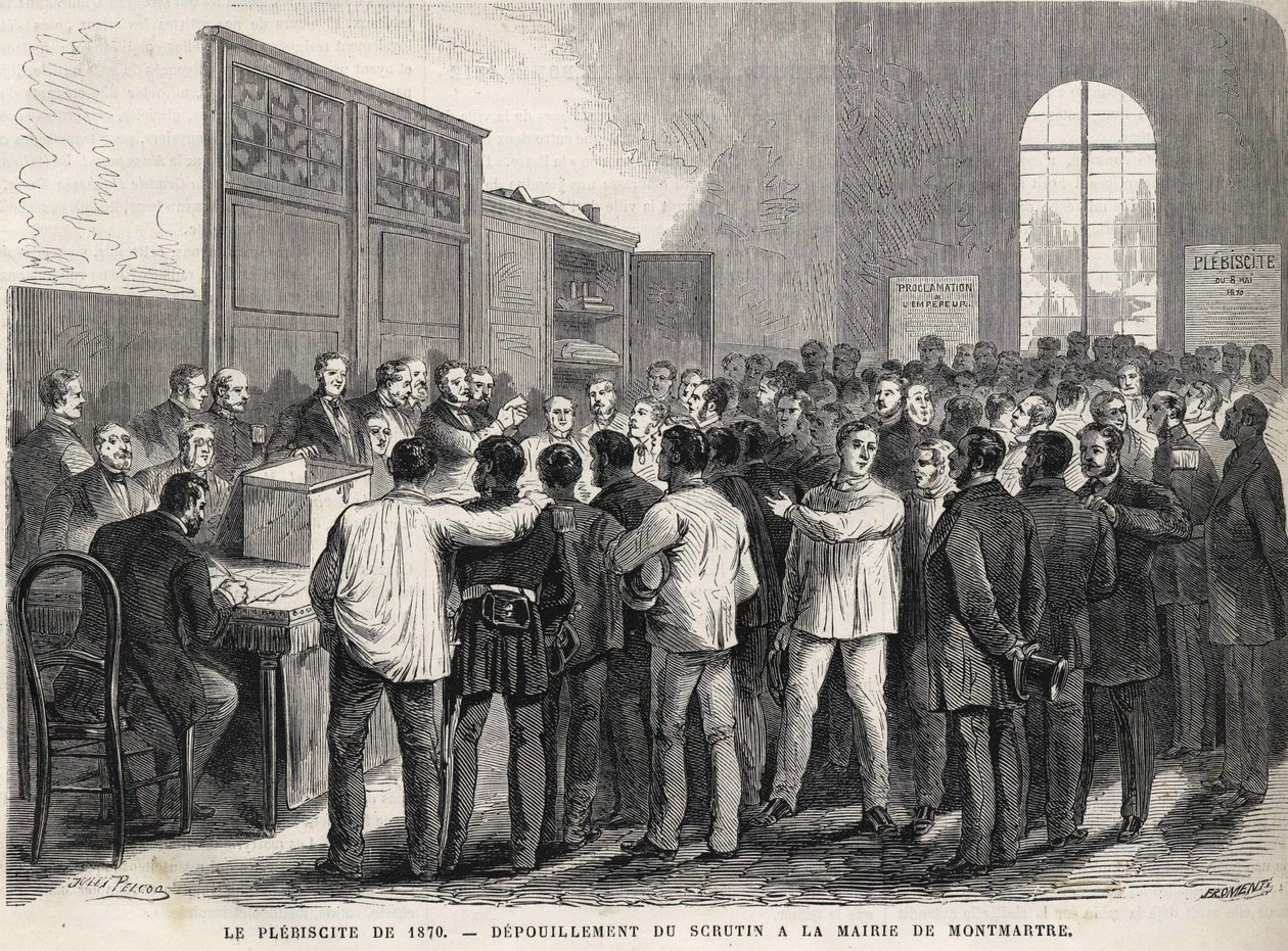 Le Plebiscite de 1870, Montmartre Belediye Binası
