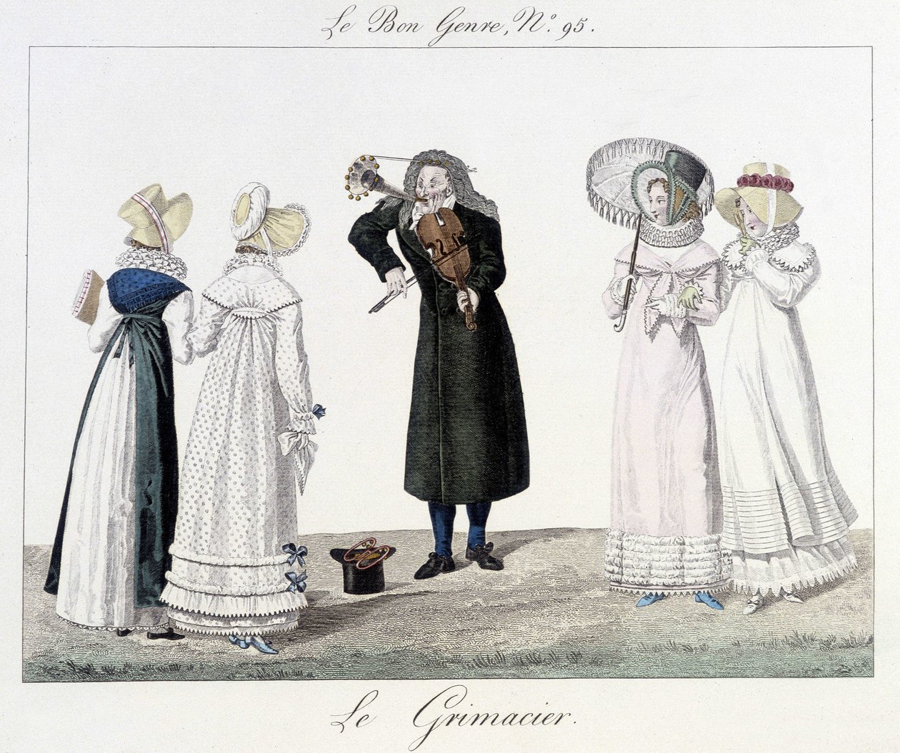 Le grimacier: 18. yüzyılda sokak müzisyeni - “” Le bon türünde”” n¡95 by Unknown artist