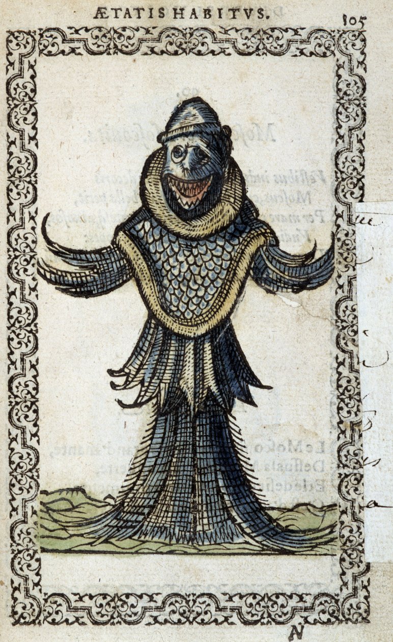 Le monine marin - Jean Sluperius tarafından “” Habits et effigies”de by Unknown artist