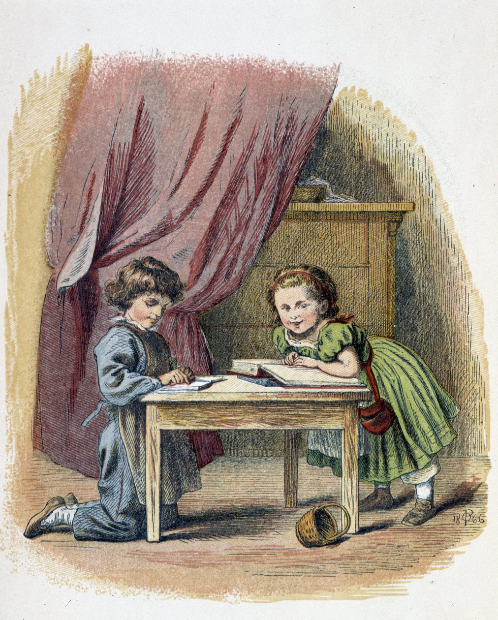 Çocukların okuması - “Çocuk oyunları”nda”, ed. Londra, George Ronthedge ve oğulları, 19. yüzyıl sonu by Unknown artist