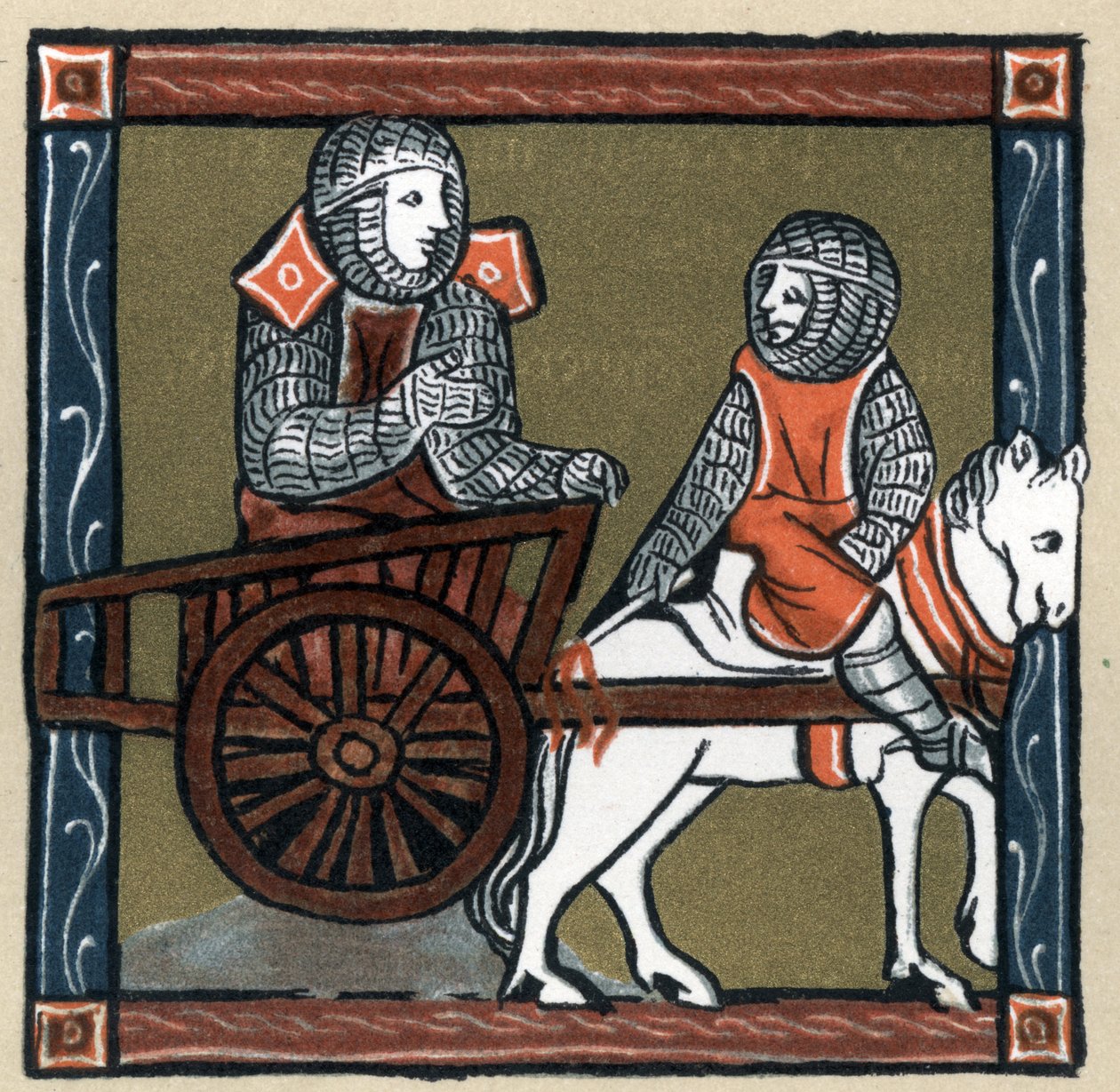 Efsane Arthurienne: Lancelot du lac dans la charrette. Hermann Suchier