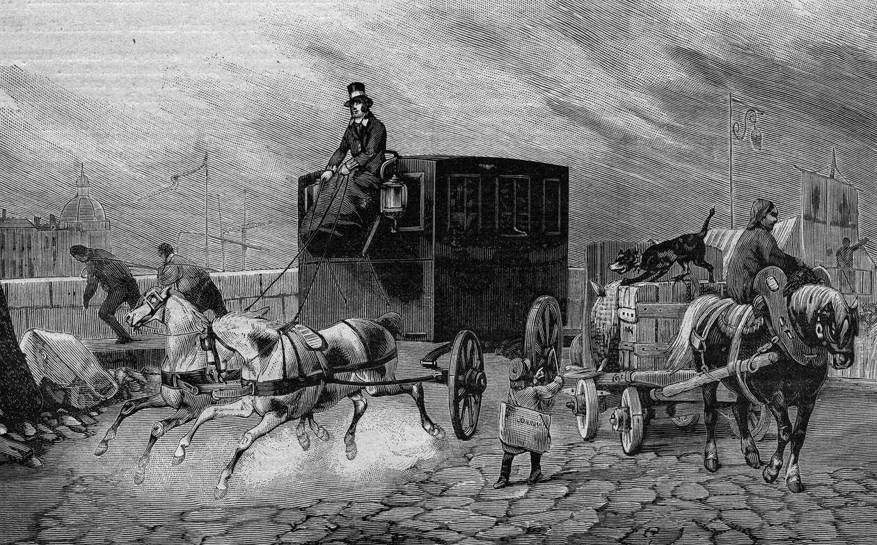 19. yüzyılda Les Omnibus de Paris: la Bearnaise - 1892