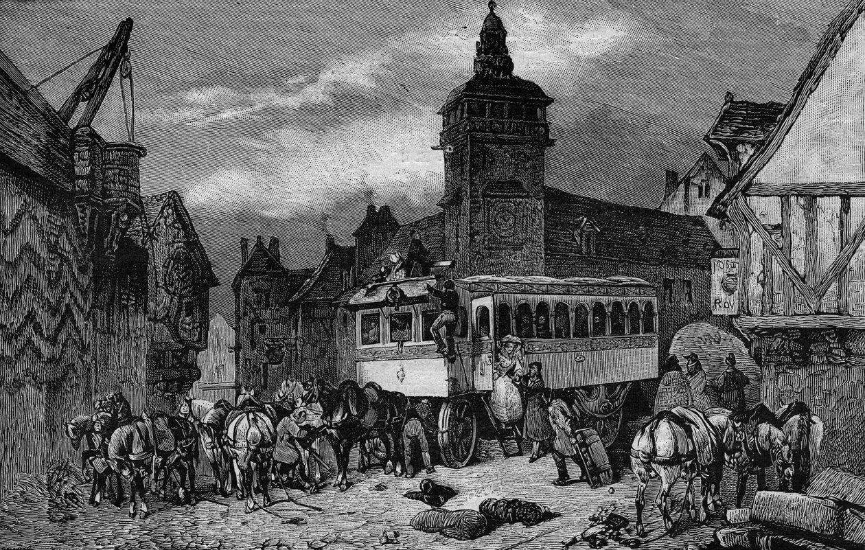 19. yüzyılda Les Omnibus de Paris: arabanın 60 koltuğu var - 1892