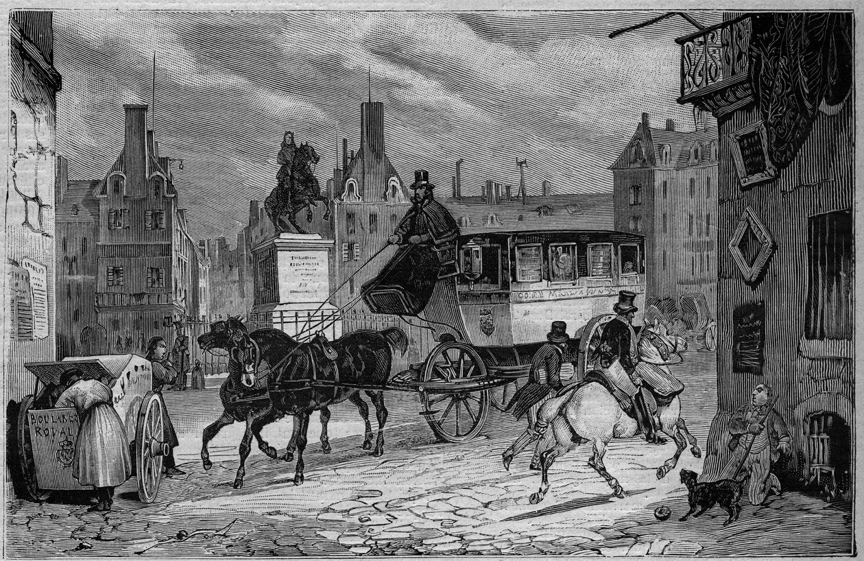 19. yüzyılda Les Omnibus de Paris: Tricicle - 1892