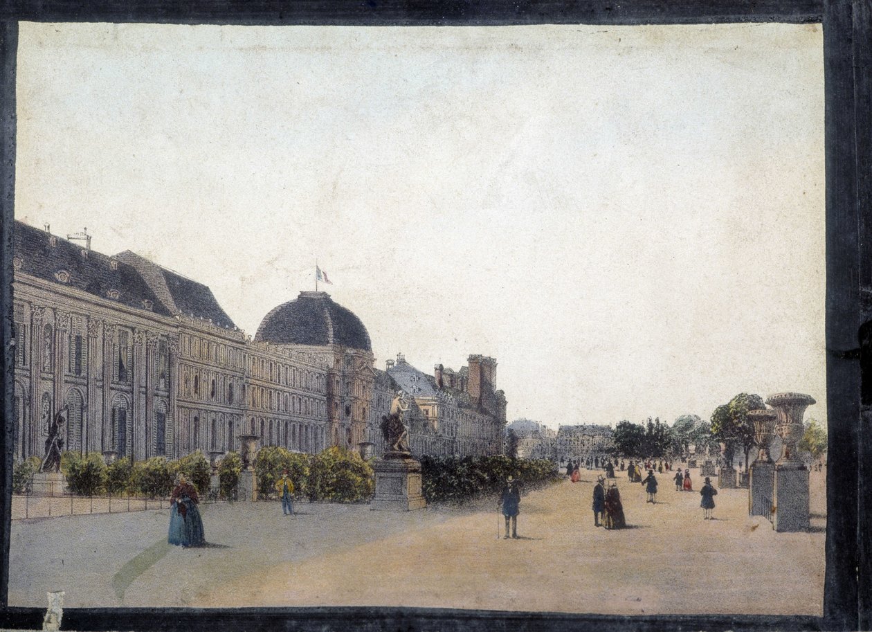 Les Tuileries - “” Panoptik Polyorama için Paris Manzaraları”nda, 1850 dolaylarında by Unknown artist