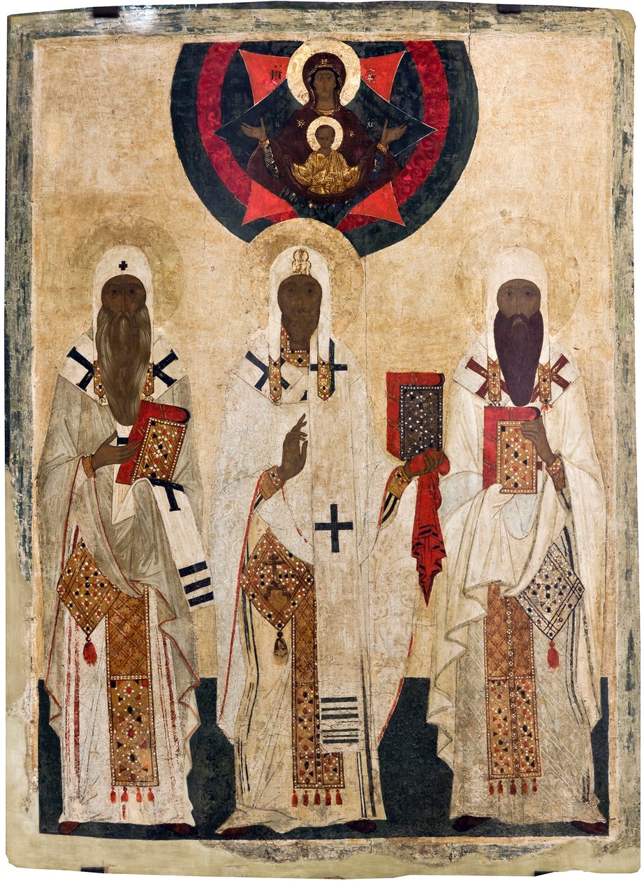 Les trois saints eveques de Rostov: Isaie (mort en 1090), Leonce (mort en 1077), Ignace (mort en 1288) - Rus simgesi: Rostov