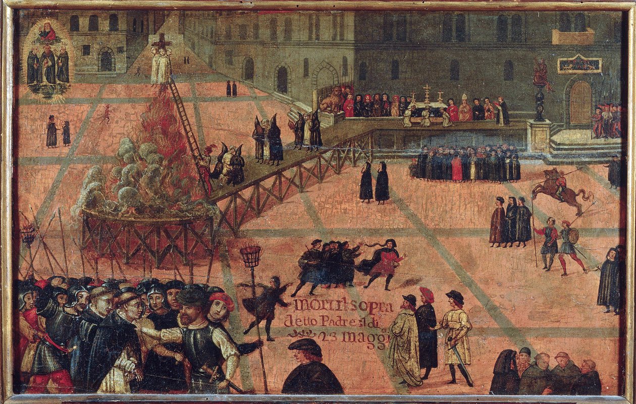 L"" yürütme de Jerome Savonarole, Floransa 1498 - Girolamo Savonarola