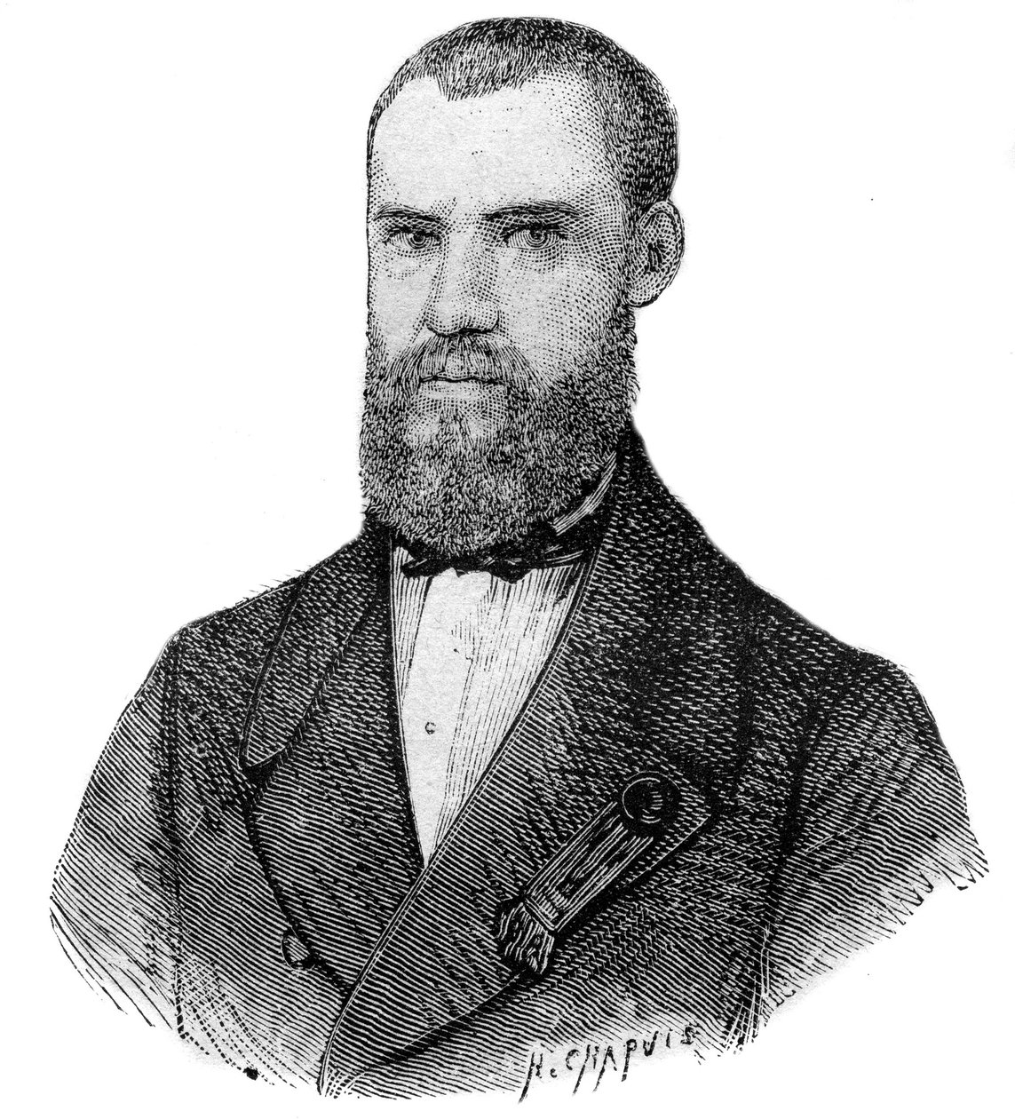 Louis-Francois-Rene-Paul de Fleet, Paul de Fleet (1817 -1860) olarak bilinen kaşif, mucit, devrimci ve Fransız deputer - by Unknown artist