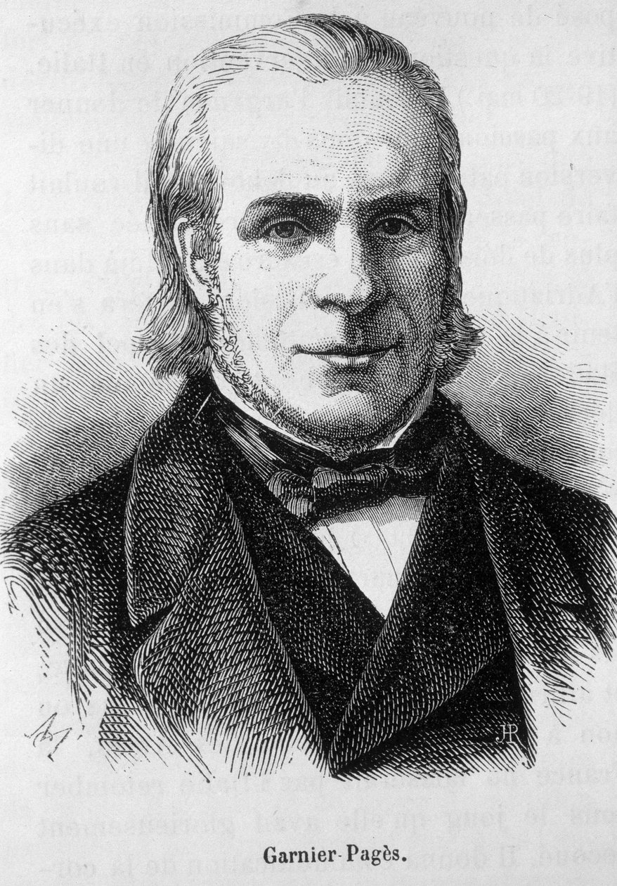Louis Antoine Garnier Pagès (Garnier-Pages) (1803-1878), Fransız politikacı. - Oymak by Unknown artist