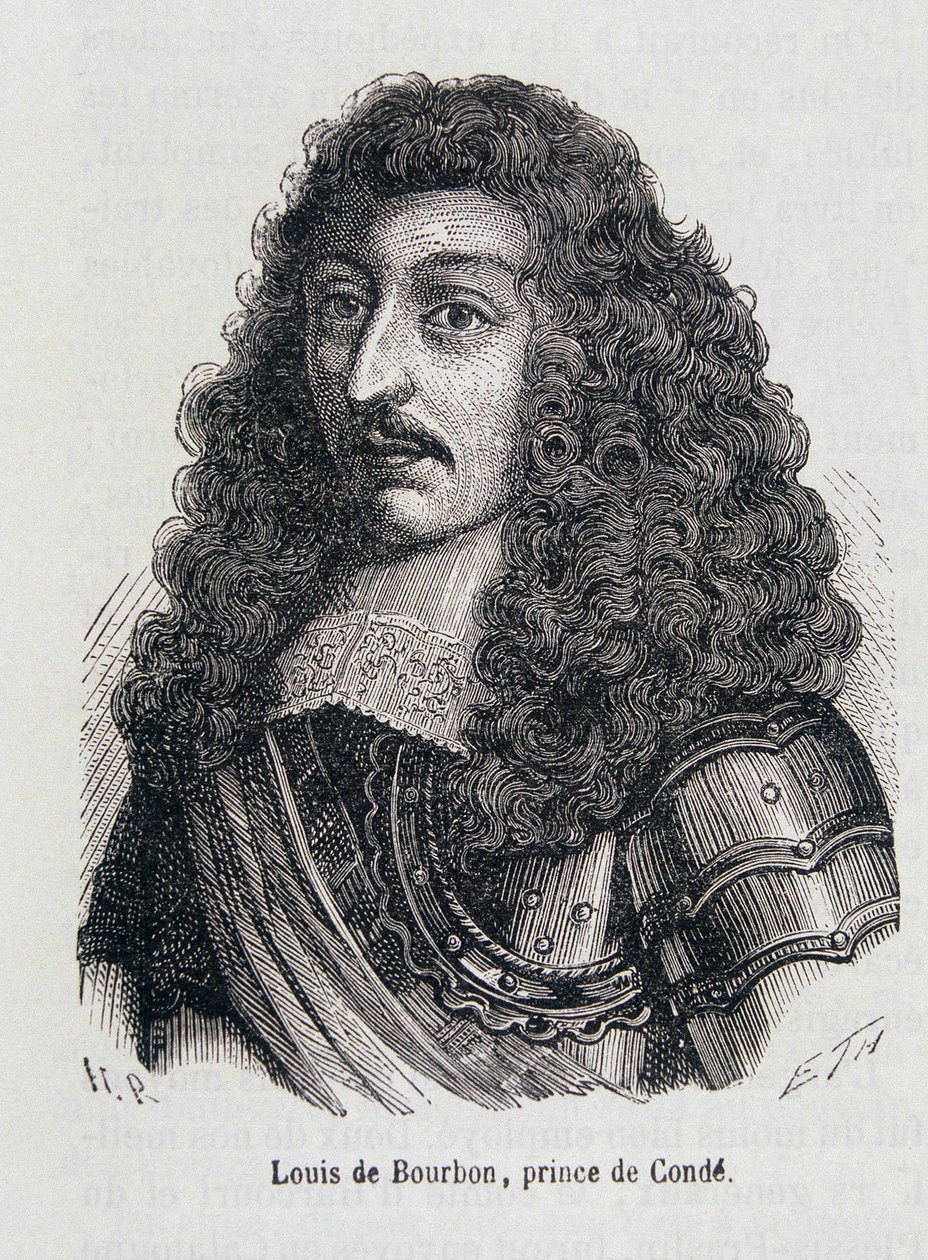 Louis II, Conde Prensi (Bourbon-Conde), Le Grand Conde (1621-1686) olarak bilinir. by Unknown artist