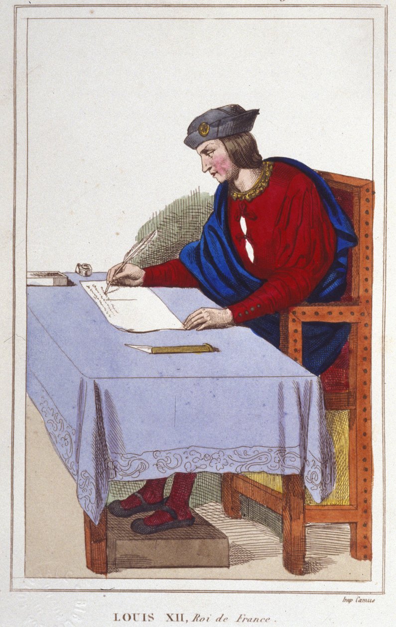 Louis XII (1462 -1515), Fransa Kralı 1830 gravür by Unknown artist