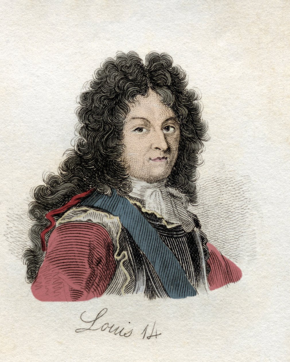 Louis XIV (Louis Dieudonne 1638-1715) Fransa ve Navarre kralı. 1825