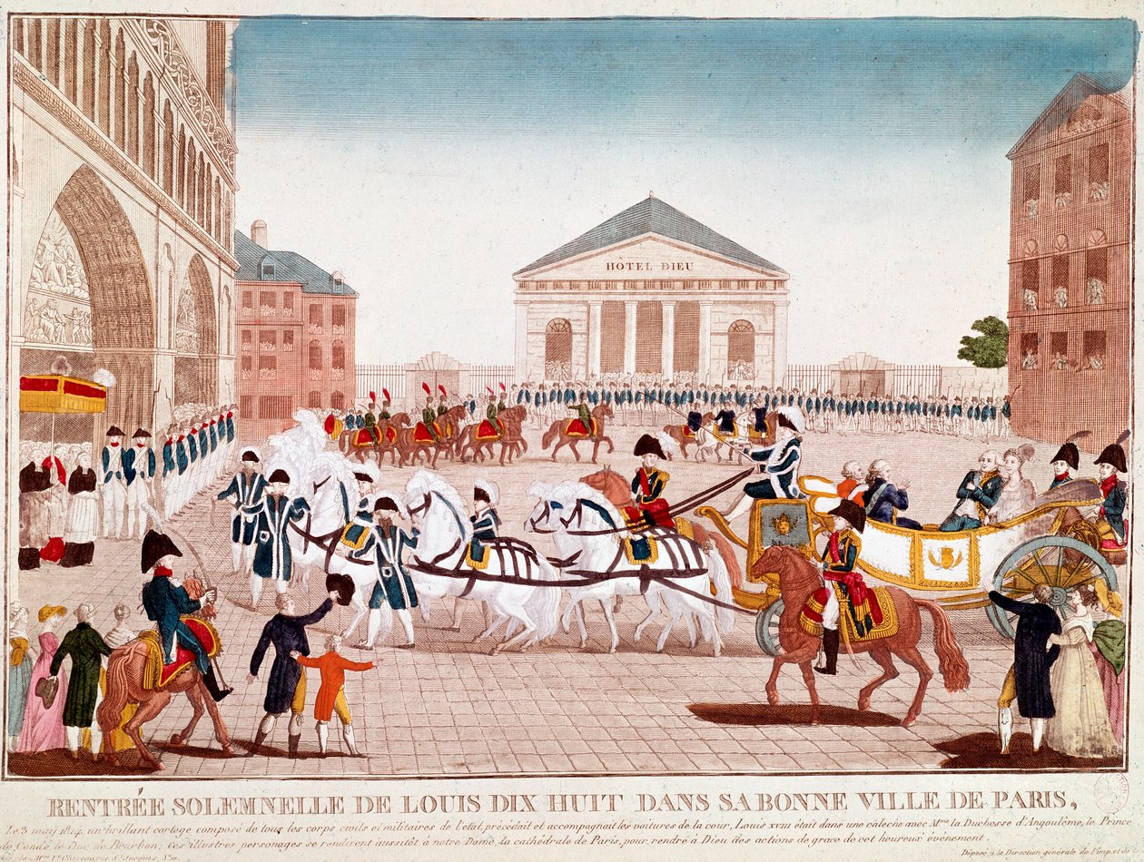 Louis XVIII, Notre Dame