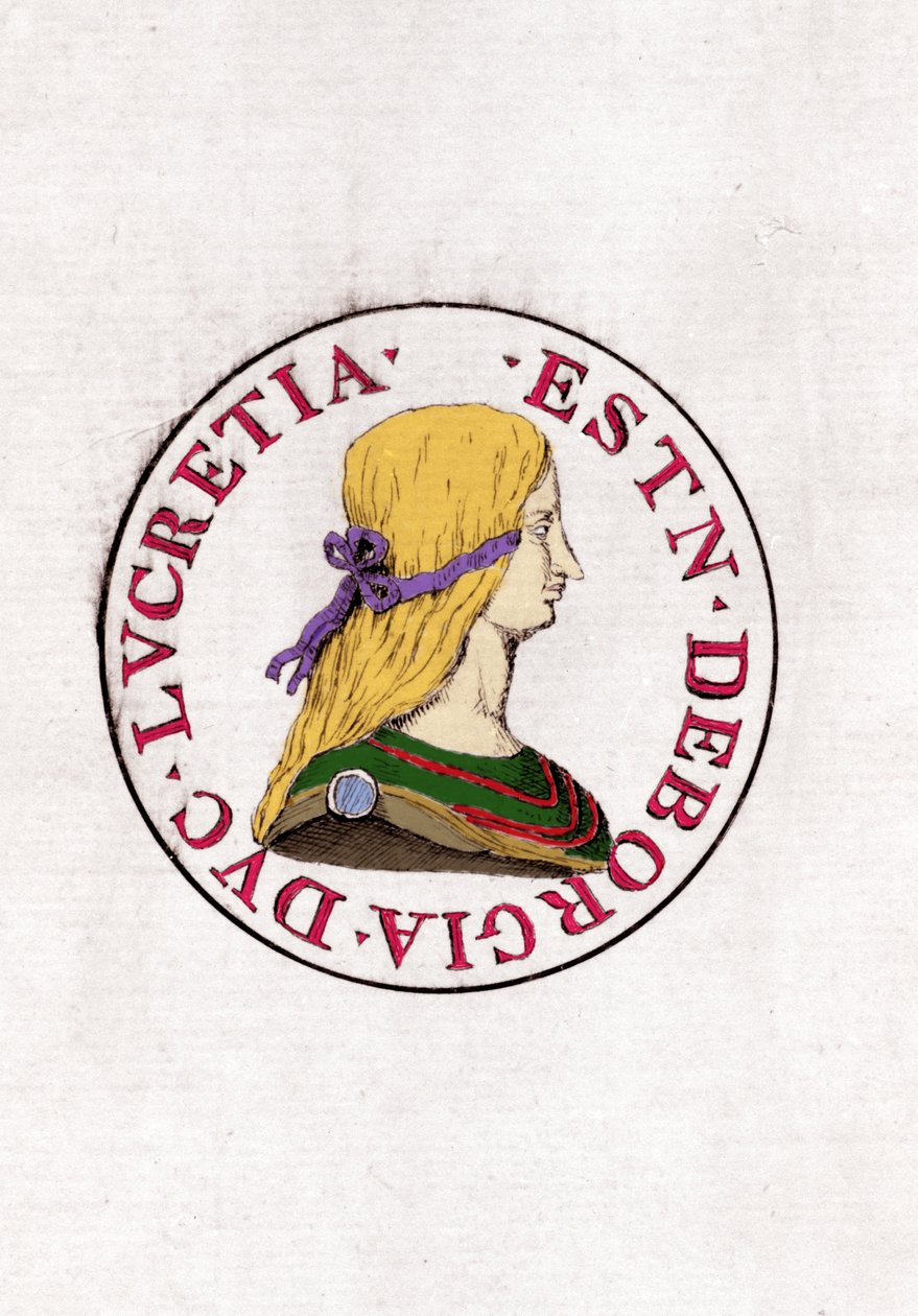 Lucretia Borgia (1480 - 1519). by Unknown artist