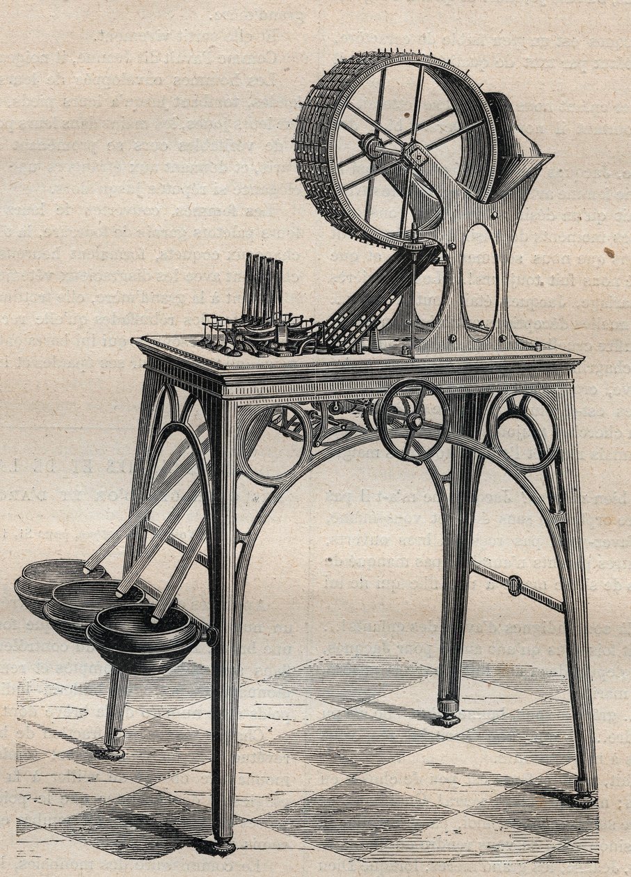 Altın sikkelerin doğrulanması için Louis-Joseph (Louis Joseph) Deleuil (1795-1862) makinesi by Unknown artist