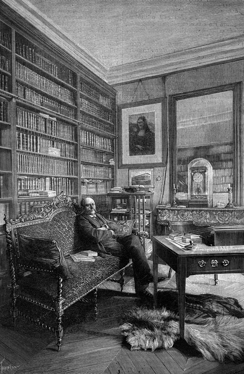 Marcellin Berthelot (1827-1907), Fransız kimyager, mesleğinde. 31 Mart tarihli “Doğa: bilimlerin ve sanat ve endüstriye uygulamalarının gözden geçirilmesi”nde gravür by Unknown artist