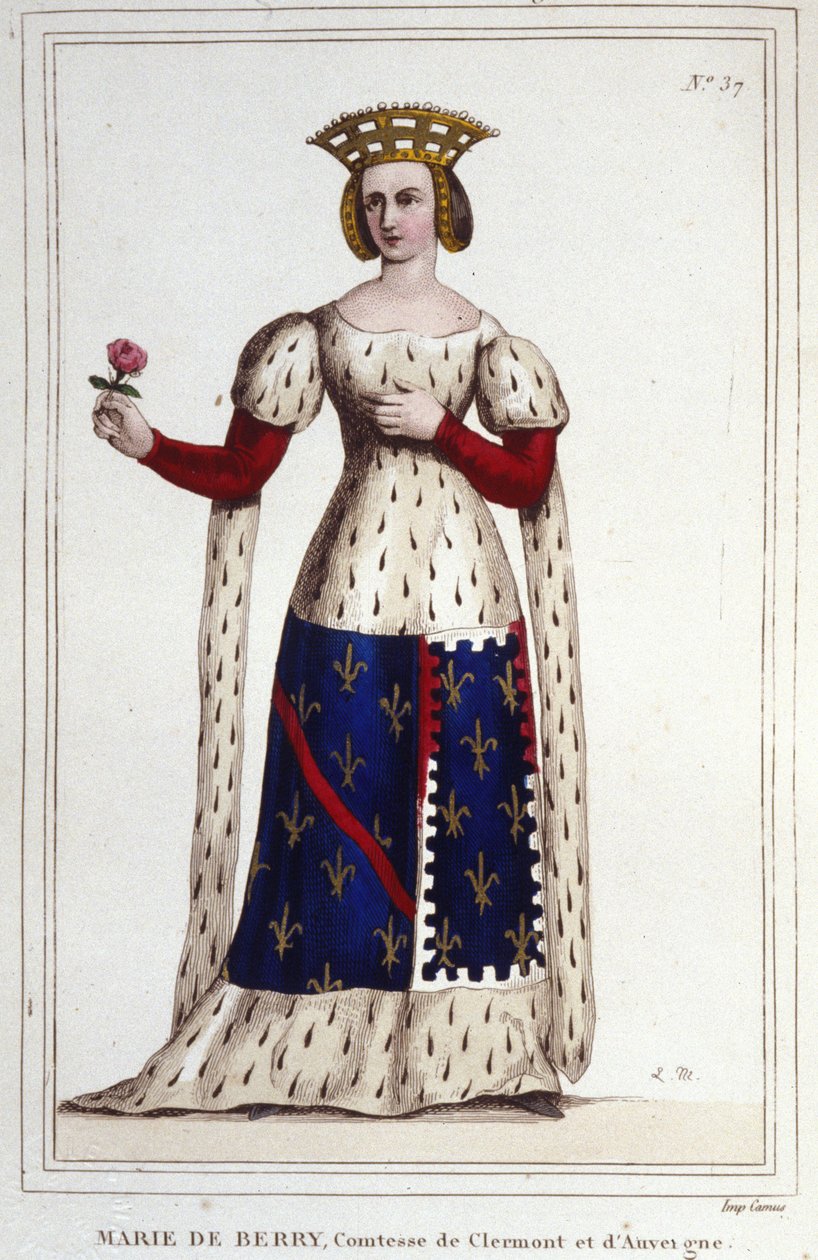 Marie de Berry (1367-1434). Clermont ve Auvergne Kontesi. by Unknown artist