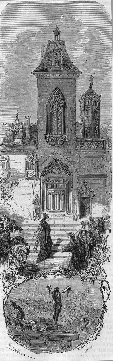 Marie de Burgundy, bakanlarından lütufta bulunmalarını istiyor. Hugonat
